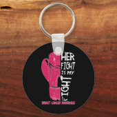 Ihr Kampf ist mein Kampf gegen Boxhandschuh Brustk Schlüsselanhänger (Vorderseite)