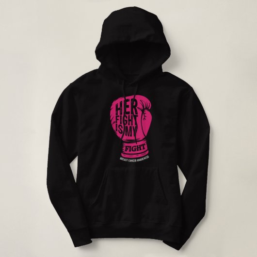 Ihr Kampf ist mein Kampf gegen Brustkrebs Aufkläru Hoodie (Design vorne)
