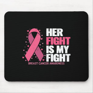 Ihr Kampf ist mein Kampf gegen Brustkrebs-Bewussts Mousepad