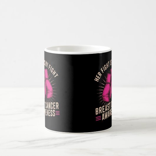 Ihr Kampf ist mein Kampf gegen Brustkrebs Kaffeetasse (Mittel)