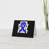 Ihr Kampf ist mein Kampf gegen Colon Cancer Blue R Einladung (Vorderseite)