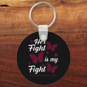 Ihr Kampf ist mein Kampf gegen das Aneurysma-Bewus Schlüsselanhänger (Vorderseite)