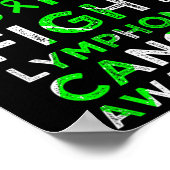 Ihr Kampf ist mein Kampf gegen das Lymphom Blutkre Poster (Ecke)