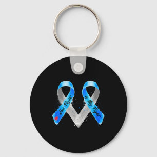Ihr Kampf ist mein Kampf gegen den blauen Ribbon T Schlüsselanhänger
