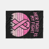 Ihr Kampf ist mein Kampf gegen den Brustkrebs in m Fleecedecke (Vorderseite (Horizontal))