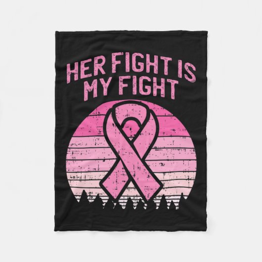 Ihr Kampf ist mein Kampf gegen den Brustkrebs in m Fleecedecke (Vorderseite)