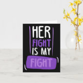 Ihr Kampf ist mein Kampf gegen den Chemo-Krebs pan Karte (Gelbe Blume)