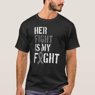Ihr Kampf ist mein Kampf gegen den Hirntumor Grau  T-Shirt