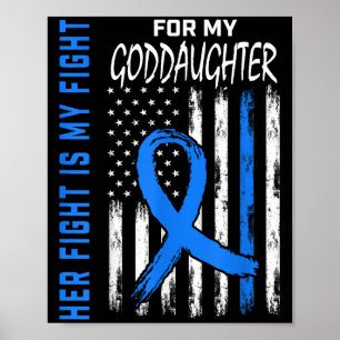 Ihr Kampf ist mein Kampf gegen Diabetes Bewusstsei Poster
