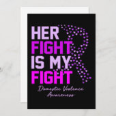 Ihr Kampf ist mein Kampf gegen die Gewalt im eigen Einladung (Vorne/Hinten)