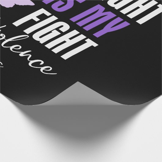 Ihr Kampf ist mein Kampf gegen die Gewalt im eigen Geschenkpapier (Ecke)