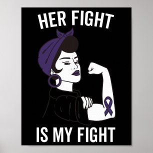 Ihr Kampf ist mein Kampf gegen Epilepsie Bewusstse Poster