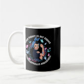 Ihr Kampf ist mein Kampf gegen Hydrocephalus Aware Kaffeetasse (Links)