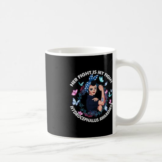 Ihr Kampf ist mein Kampf gegen Hydrocephalus Aware Kaffeetasse (Rechts)