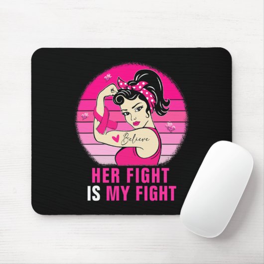 Ihr Kampf ist mein Kampf gegen Rosie Riveter Brust Mousepad (Mit Mouse)