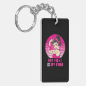 Ihr Kampf ist mein Kampf gegen Rosie Riveter Brust Schlüsselanhänger (Vorderseite links)