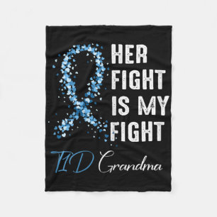 Ihr Kampf ist mein Kampf gegen T1d Oma Typ 1 Diabe Fleecedecke