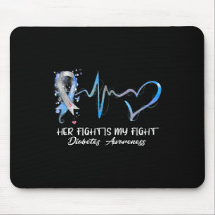 Ihr Kampf ist mein Kampf gegen Typ 1 Diabetes Bewu Mousepad