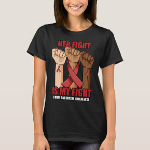 Ihr Kampf ist mein Kampf Hand Hirn Aneurysma Aware T-Shirt