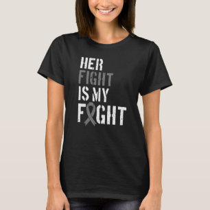 Ihr Kampf ist mein Kampf Hirntumor Graues Band  2 T-Shirt
