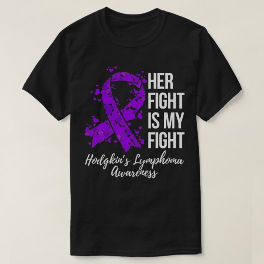Ihr Kampf ist mein Kampf Hodgkinu2019s Lymphoma Aw T-Shirt (Design vorne)