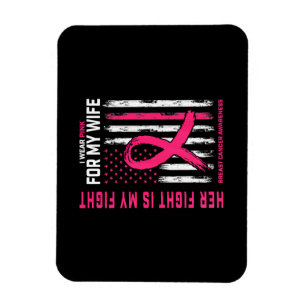 Ihr Kampf ist mein Kampf ich trage rosa Ehefrau Br Magnet