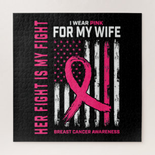 Ihr Kampf ist mein Kampf ich trage rosa Ehefrau Br Puzzle