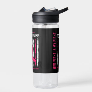 Ihr Kampf ist mein Kampf ich trage rosa Ehefrau Br Trinkflasche