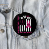 Ihr Kampf ist mein Kampf, ich trage rosa Ehefrau K Button (Beispiel)