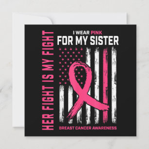 Ihr Kampf ist mein Kampf ich trage rosa Schwester