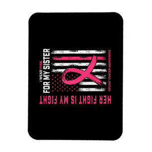 Ihr Kampf ist mein Kampf ich trage rosa Schwester  Magnet