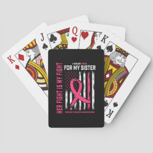 Ihr Kampf ist mein Kampf Ich trage Rosa Schwester Spielkarten