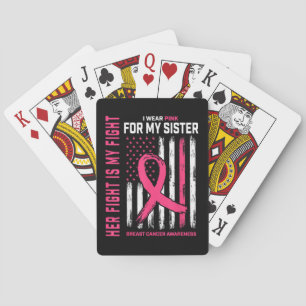 Ihr Kampf ist mein Kampf ich trage rosa Schwester Spielkarten