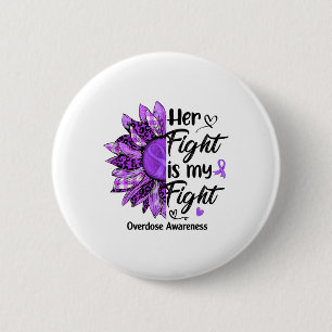 Ihr Kampf ist mein Kampf Leopard Sonnenblume Überd Button