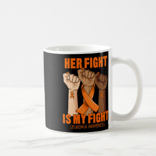 Ihr Kampf ist mein Kampf Leukämie-Bewusstsein Blut Kaffeetasse