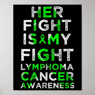 Ihr Kampf ist mein Kampf Lymphom Blutkrebs Bewusst Poster