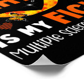 Ihr Kampf ist mein Kampf MS Multiple Sklerose Awar Poster (Ecke)