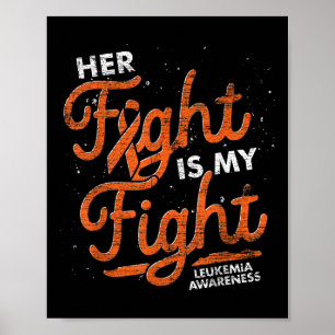 Ihr Kampf ist mein Kampf Oranges Band Leukämie bew Poster