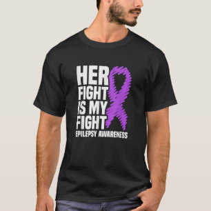 Ihr Kampf ist mein Kampf Purple Ribbon Epilepsie T-Shirt