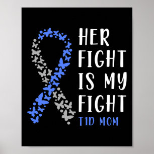 Ihr Kampf ist mein Kampf T1d Mama - Diabetes Bewus Poster
