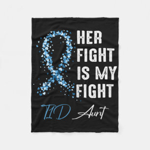 Ihr Kampf ist mein Kampf T1d Tante Typ 1 Diabetes Fleecedecke