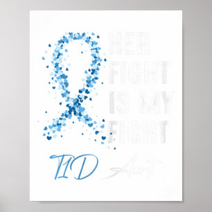 Ihr Kampf ist mein Kampf T1D Tante Typ 1 Diabetes Poster