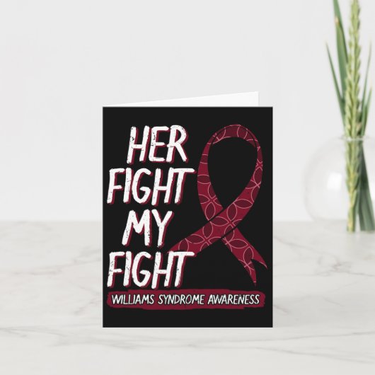 Ihr Kampf ist mein Kampf Ws Williams-beuren Willia Karte (Vorderseite)