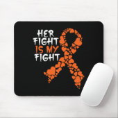 Ihr Kampf ist mein Kampf zur Leukämie-Unterstützun Mousepad (Mit Mouse)