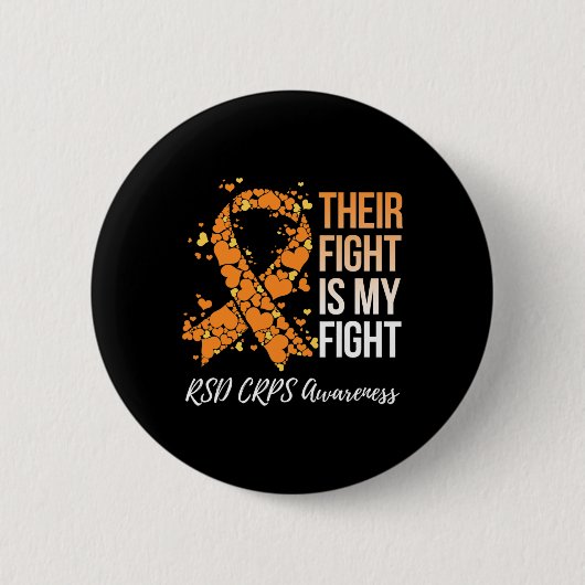 Ihr Kampf ist mein Kämpfen RSS Crps Bewusstsein Button (Vorderseite)