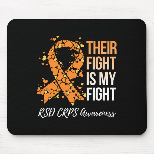 Ihr Kampf ist mein Kämpfen RSS Crps Bewusstsein Mousepad (Vorne)