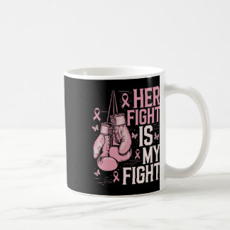 Ihr Kampf ist mein Kampfflugzeug mit rosa Brustkre Kaffeetasse