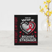Ihr Kampf ist meine Ehefrau Multiples Myelom Aware Karte (Gelbe Blume)