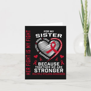 Ihr Kampf ist meine Schwester Multiples Myelom Awa Karte