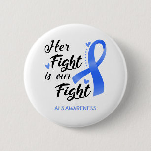 Ihr Kampf ist unser Kampf ALS Bewusstsein Button